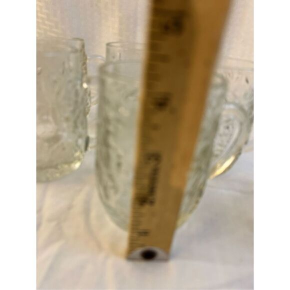 6 Princess house mugs with handles fantasia set 2.5" diameter, 4" tall - Picture 4 of 4